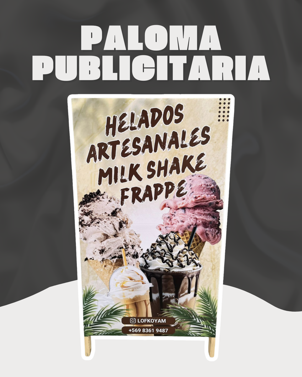 Paloma Publicitaria de Madera Personalizada